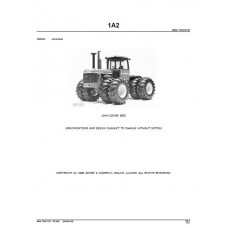 John Deere 8630 Parts Manual